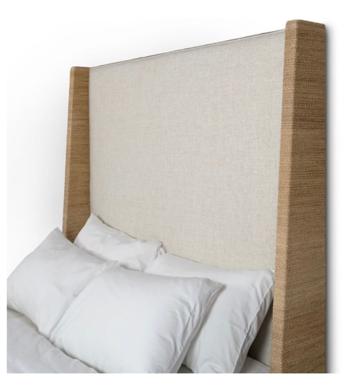 Woodside Sleigh Bed Queen Natural
