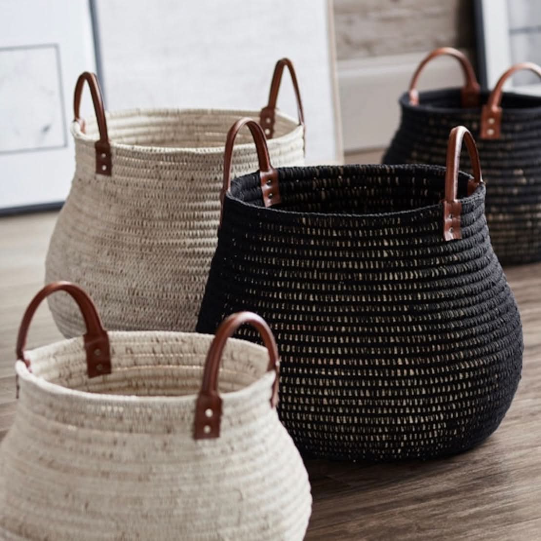 Cairo Basket White Large