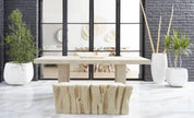 Freeform Root Bench Roman Stone