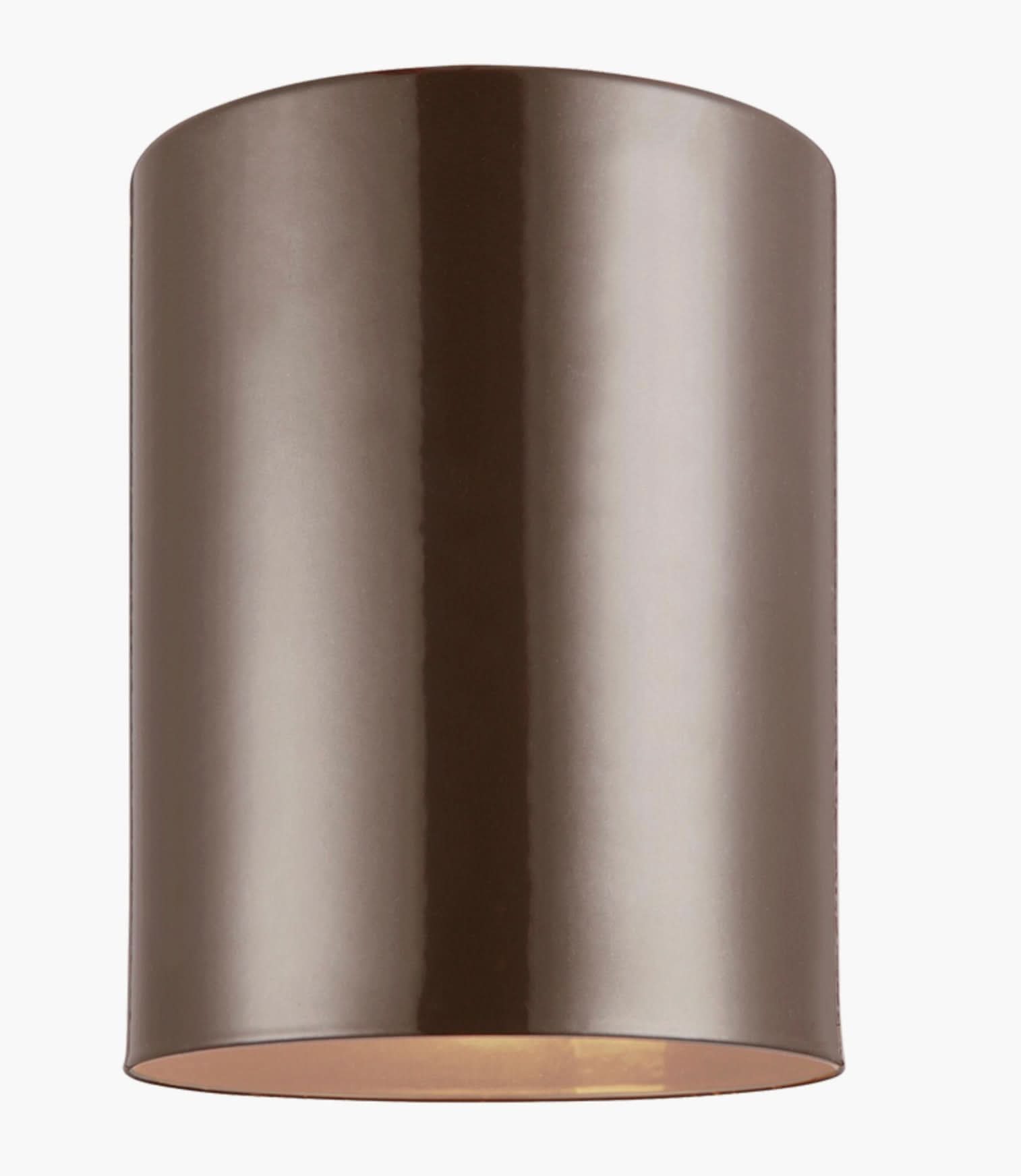 Outdoor Cylinders One Light Flush Mount