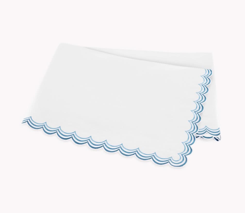 Stella Flat Sheet-Full/Queen-Hazy Blue