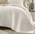 Urban Bamboo Ivory Coverlet-King-Ivory