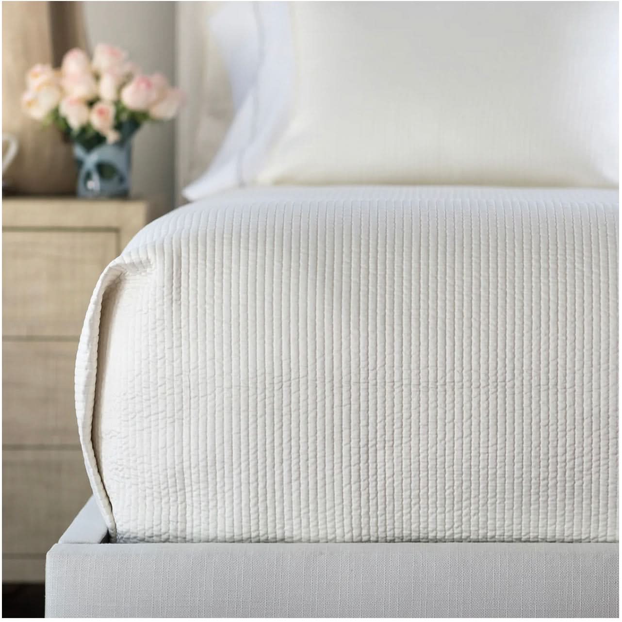 Retro Coverlet – Ivory-King