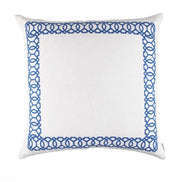 Magic European Pillow – White & Azure 28x28