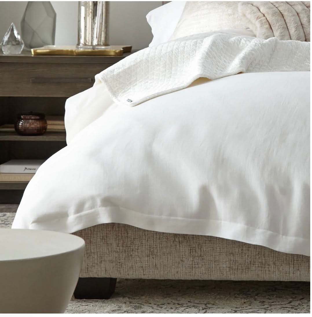 Rain Duvet Cover-King-White
