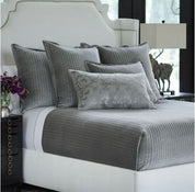 Aria Quilted Coverlet- LT Grey-King