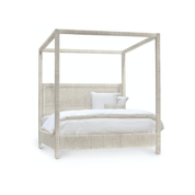 WOODSIDE CANOPY BED, WHITE SAND