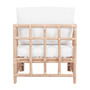 BAYU OPEN SQUARE LATTICE FRAME RATTAN OCCASIONAL CHAIR