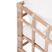 BAYU OPEN SQUARE LATTICE FRAME RATTAN OCCASIONAL CHAIR
