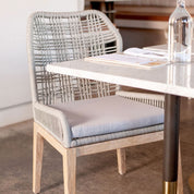 VEGA WOVEN SIDE CHAIR, KD, GREY