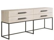 River Rock Metal Base Console