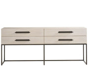 River Rock Metal Base Console