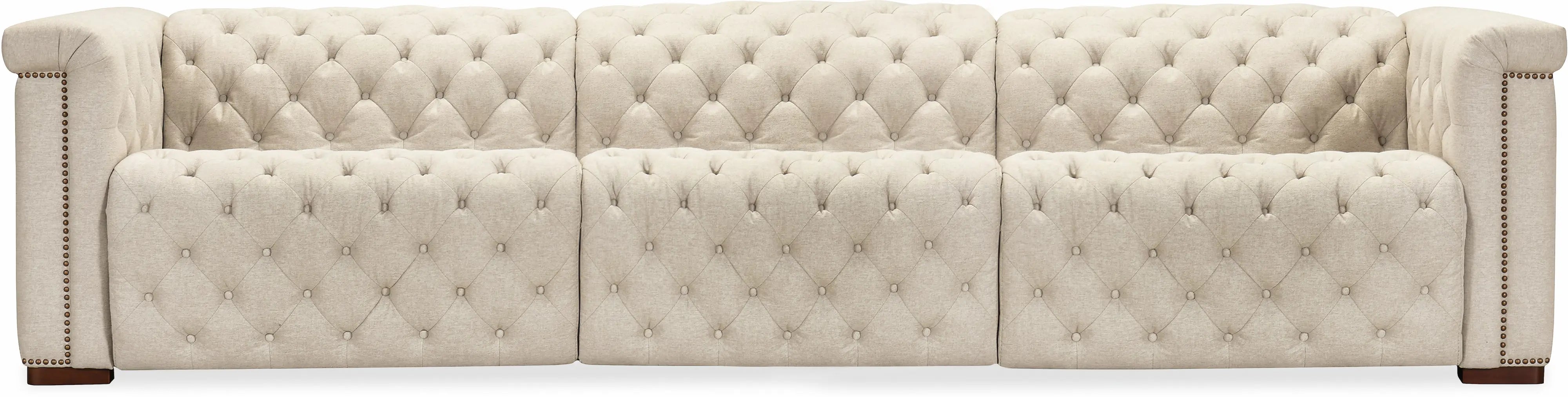 Savion Deux 3 Seat Sofa with Two Power Recliners and Three Power Headrests