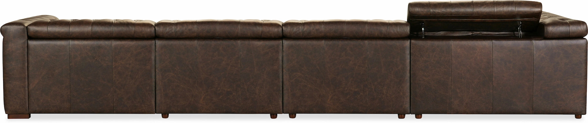 Savion Deux 6 Seat Sectional with Three Power Recliners and Seven Power Headrests