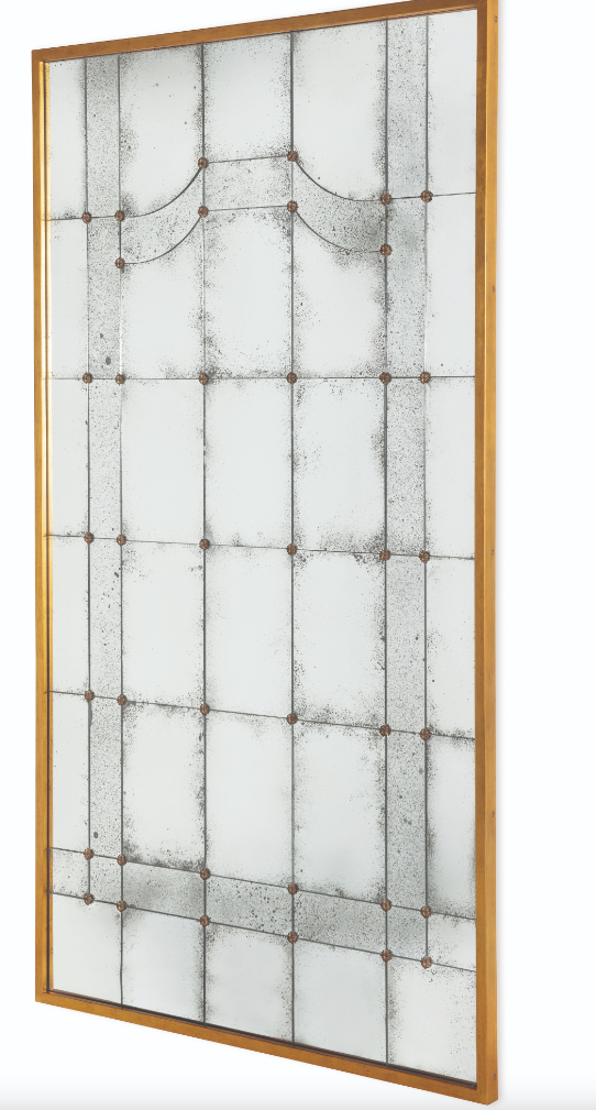 Century Florence Floor Mirror – Full-Length Gold Arched Frame