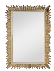Century Ember Wall Mirror – Modern Black Metal Frame