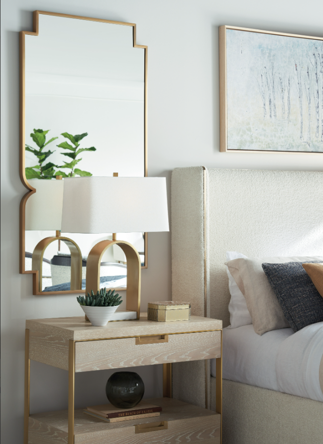 Century Cadence Wall Mirror – Arched Gold Frame