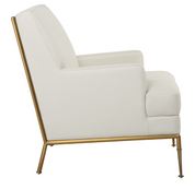 Uttermost Revelation Fretwork Accent Chair – Wood Frame with Geometric Design