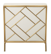 Uttermost Revelation Fretwork Accent Chair – Wood Frame with Geometric Design