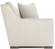 Bernhardt Germain Leather Chair – Modern Top-Grain Leather Accent Chair