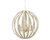 MADERA COCO CHANDELIER, WHITE