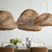 ANDORRA WICKER PENDANT, MEDIUM NATURAL