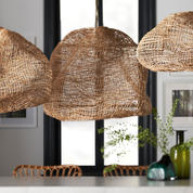 ANDORRA WICKER PENDANT, MEDIUM NATURAL