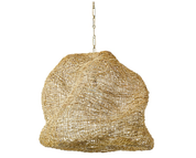 ANDORRA WICKER PENDANT, LARGE NATURAL