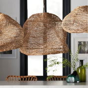 ANDORRA WICKER PENDANT, LARGE NATURAL