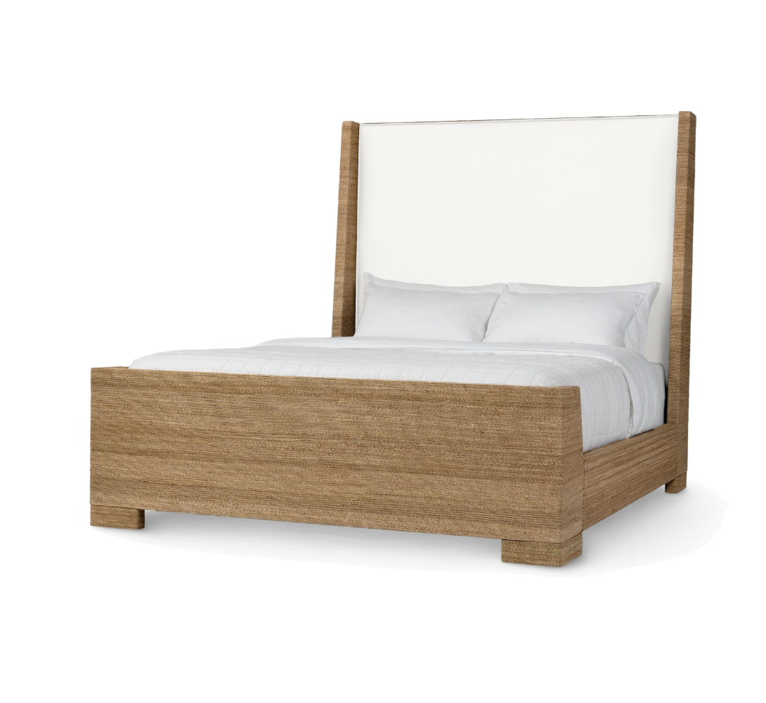Woodside Sleigh Bed King, Natural