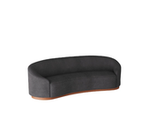 TURNER SOFA CHARCOALN SHERPA WHITE OYSTER