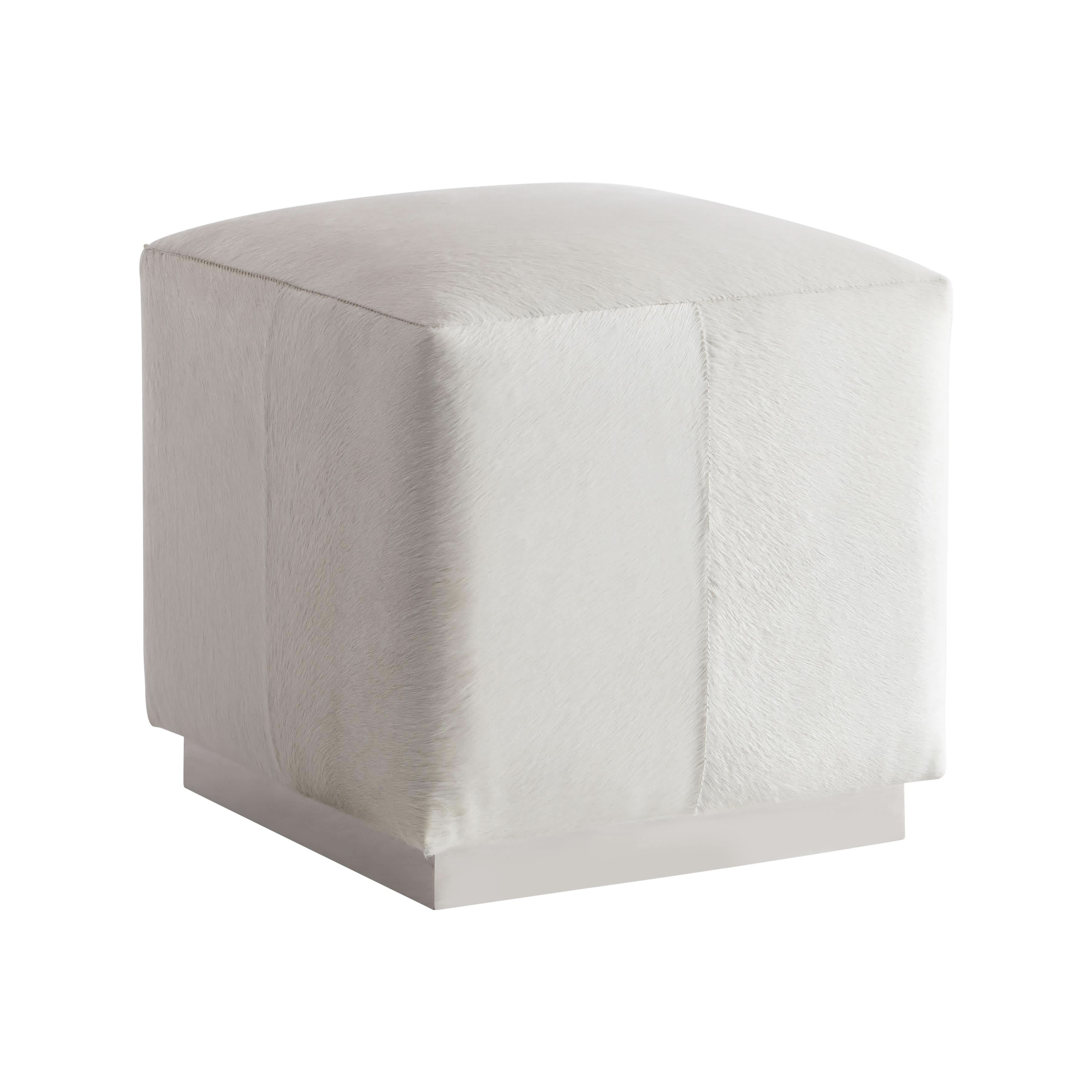 Aspen Leather Ottoman