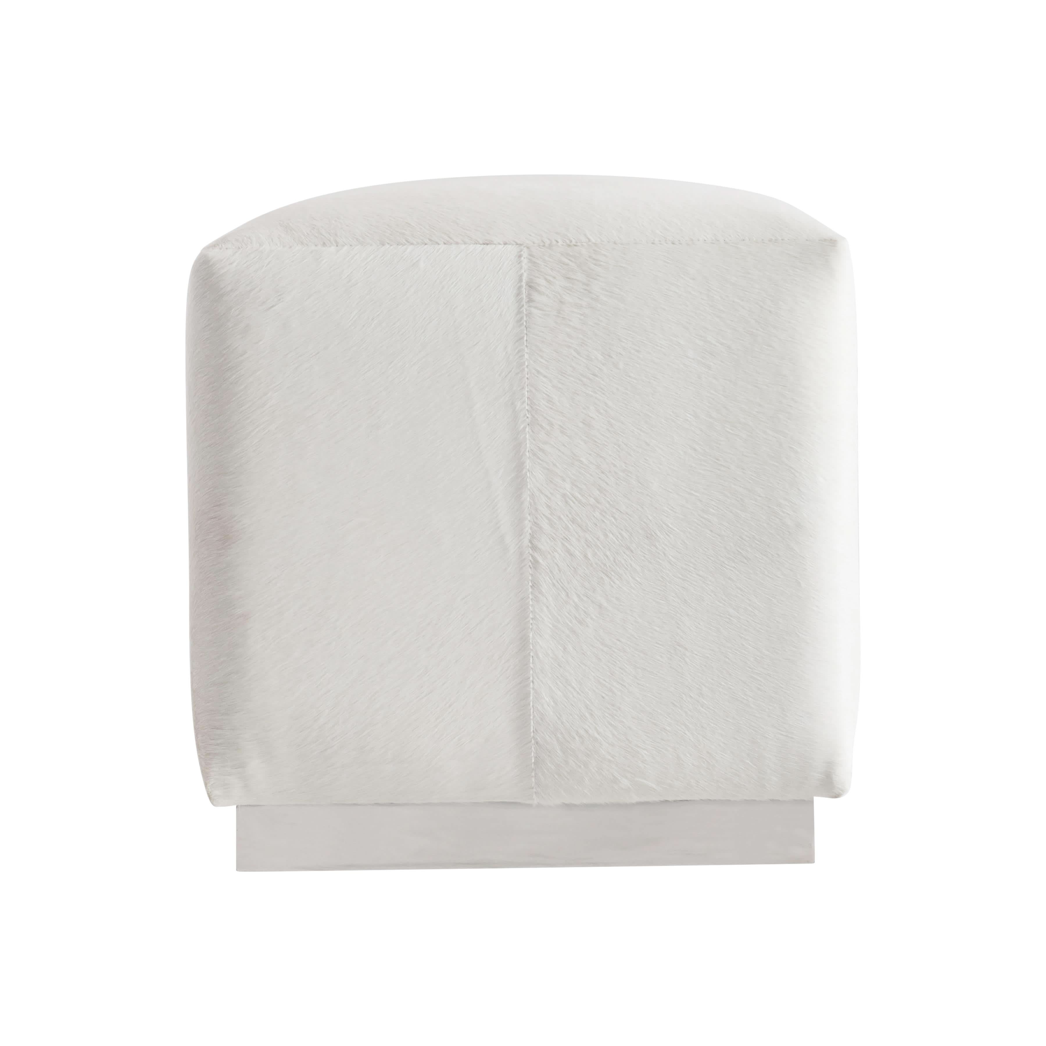 Aspen Leather Ottoman