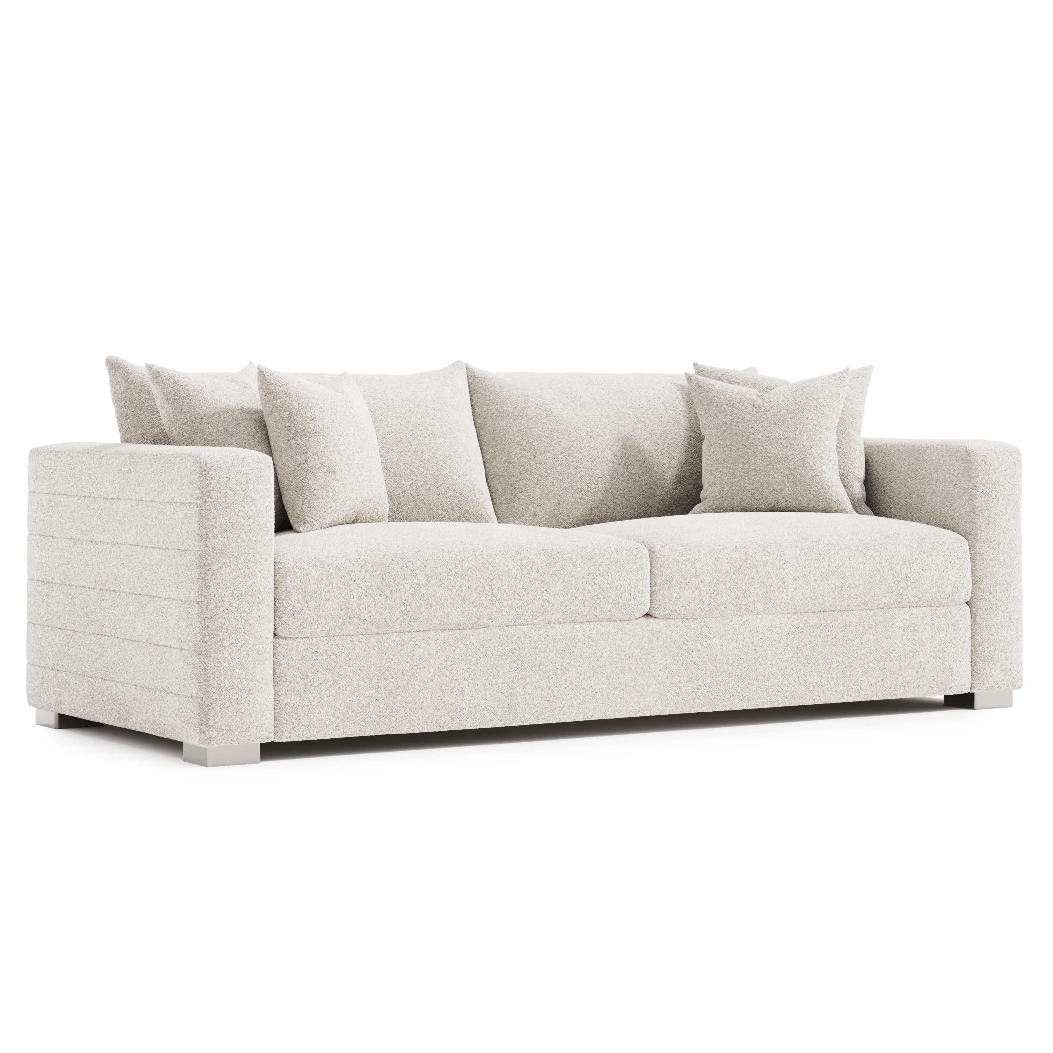 Helena Fabric Sofa Metal Foot