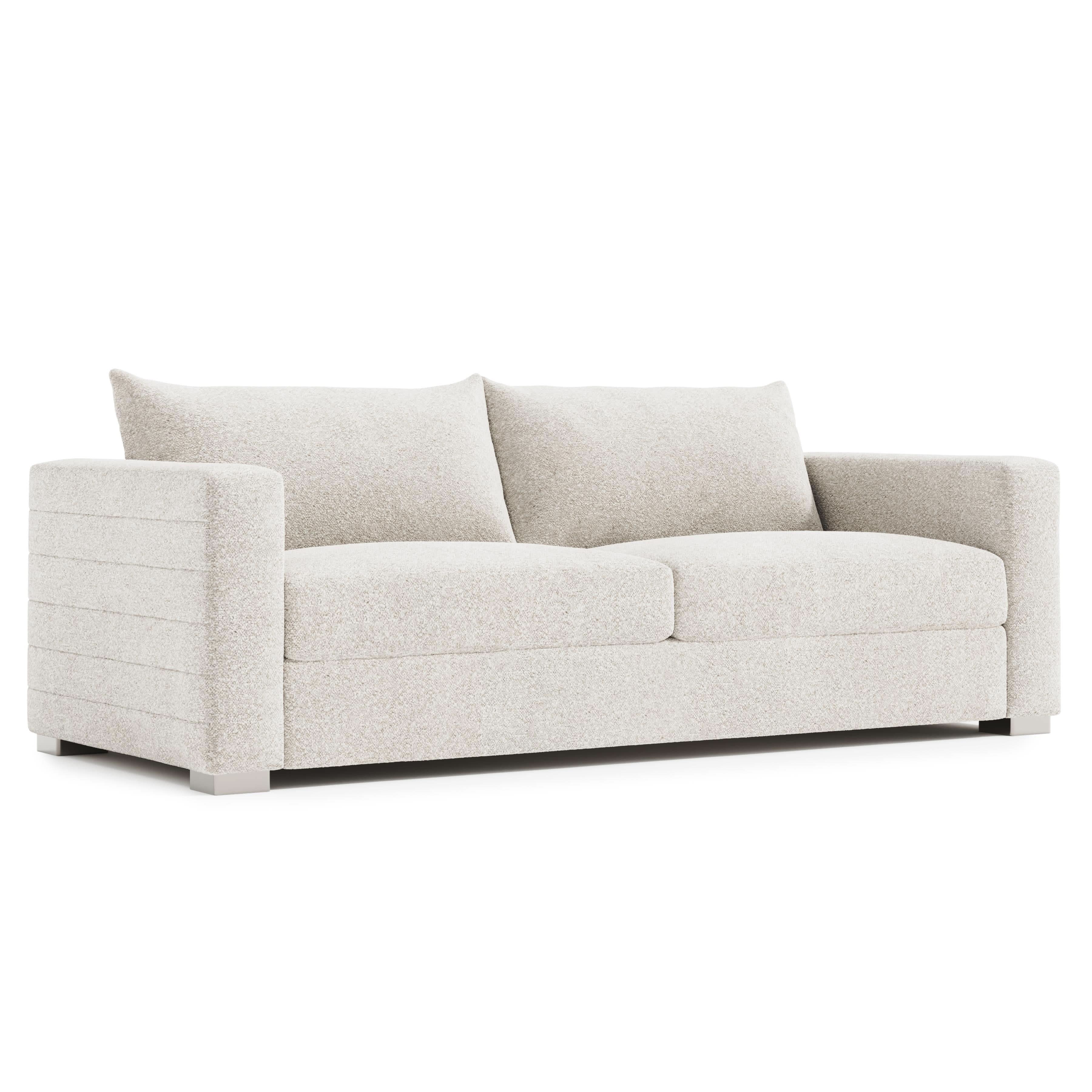 Helena Fabric Sofa Metal Foot
