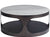 Universal Magritte Round Cocktail Table – Stone-Top Cocktail Table with Casters