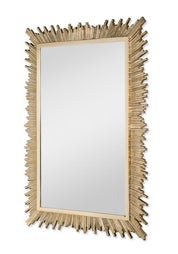 Century Ember Wall Mirror – Modern Black Metal Frame